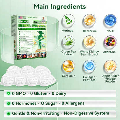 💐𝐈𝐧𝐬𝐋𝐞𝐦𝐨𝐧® 𝗠𝗼𝗿𝗶𝗻𝗴𝗮 × 𝗕𝗲𝗿𝗯𝗲𝗿𝗶𝗻𝗲 × 𝗔𝗠𝗣𝗞 𝟭𝟬-𝗶𝗻-𝟭 𝗠𝗲𝘁𝗮𝗯𝗼𝗹𝗶𝗰 𝗦𝘂𝗽𝗽𝗼𝗿𝘁 𝗡𝗮𝗻𝗼 𝗠𝗶𝗰𝗿𝗼𝗻𝗲𝗲𝗱𝗹𝗲 𝗣𝗮𝘁𝗰𝗵🇺🇸(𝐉𝐮𝐬𝐭 𝐨𝐧𝐜𝐞 𝐚 𝐝𝐚𝐲, 𝐯𝐢𝐬𝐢𝐛𝐥𝐞 𝐜𝐡𝐚𝐧𝐠𝐞𝐬 𝐢𝐧 𝟕 𝐝𝐚𝐲𝐬） ✅ 𝐅𝐨𝐫 𝐨𝐛𝐞𝐬𝐢𝐭𝐲, 🅛🅞🅞🅢🅔 🅢🅚🅘🅝,𝐝𝐢𝐚𝐛𝐞𝐭𝐞𝐬, 𝐬𝐥𝐞𝐞𝐩 𝐚𝐩𝐧𝐞𝐚, 𝐣𝐨𝐢𝐧𝐭 𝐢𝐬𝐬𝐮𝐞𝐬, 𝐚𝐧𝐝 𝐦𝐨𝐫𝐞