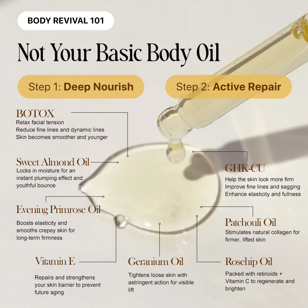 💐Hiskin® Botox Silk Body Oil Rediscover confidence with firmer, smoother, radiant skin