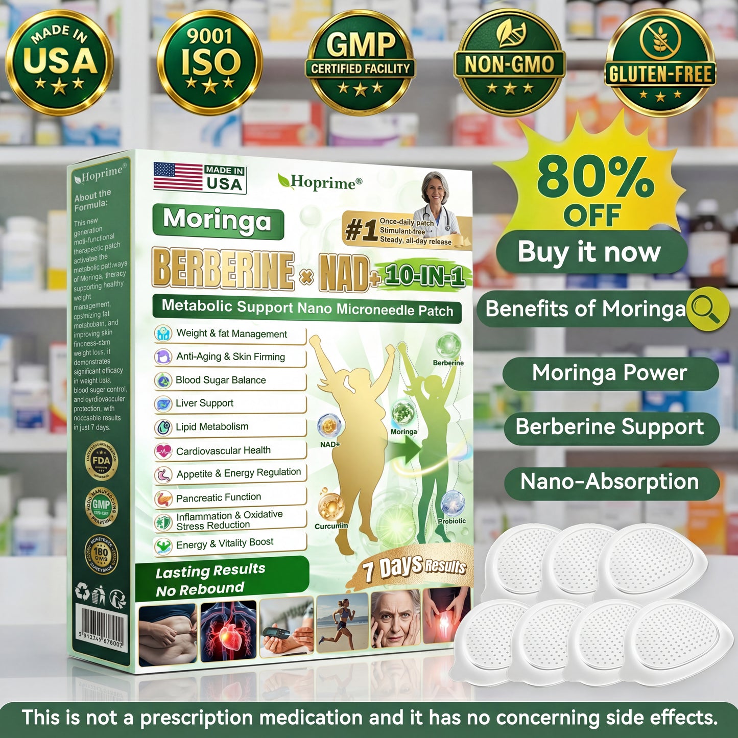 🇺🇸𝑯𝒐𝒑𝒓𝒊𝒎𝒆®🎁 Only 5 boxes left! We are offering you an additional 30% discount! Make your body healthier. If you miss it now, you won't get it until next year.